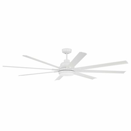 CRAFTMADE 72in Rush in White w/ White Blades RsH72W8